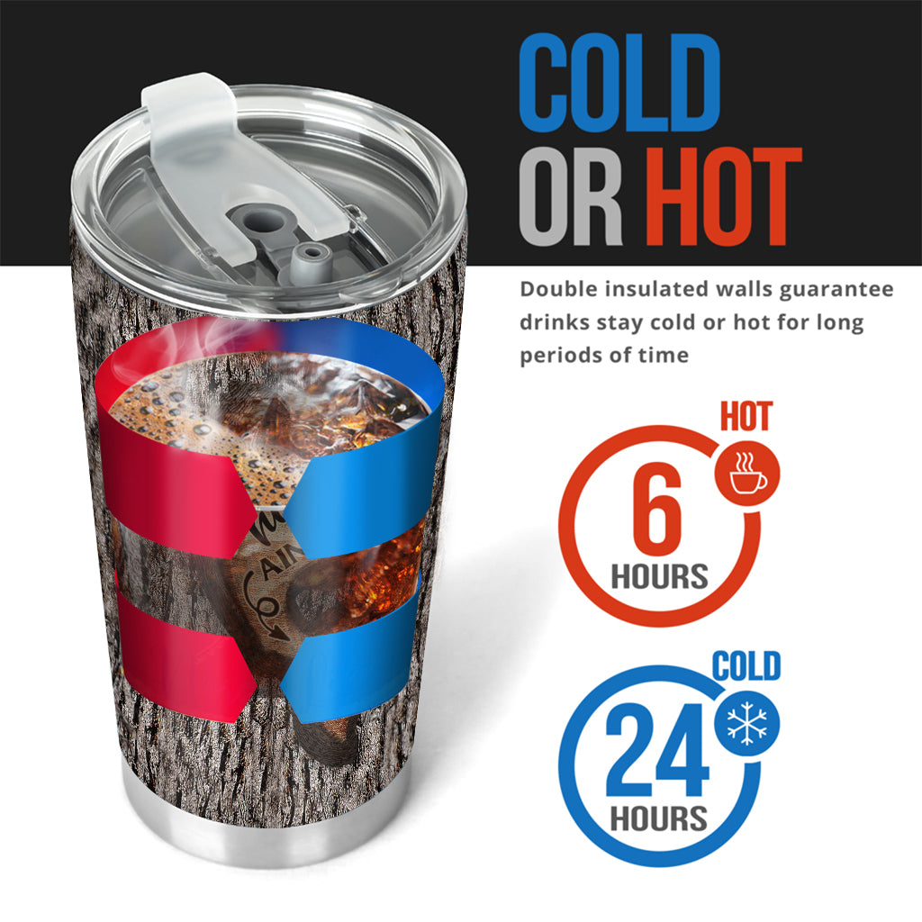 Baumschnitzerei „Liebe zum Angeln“ – personalisierter Angelbecher