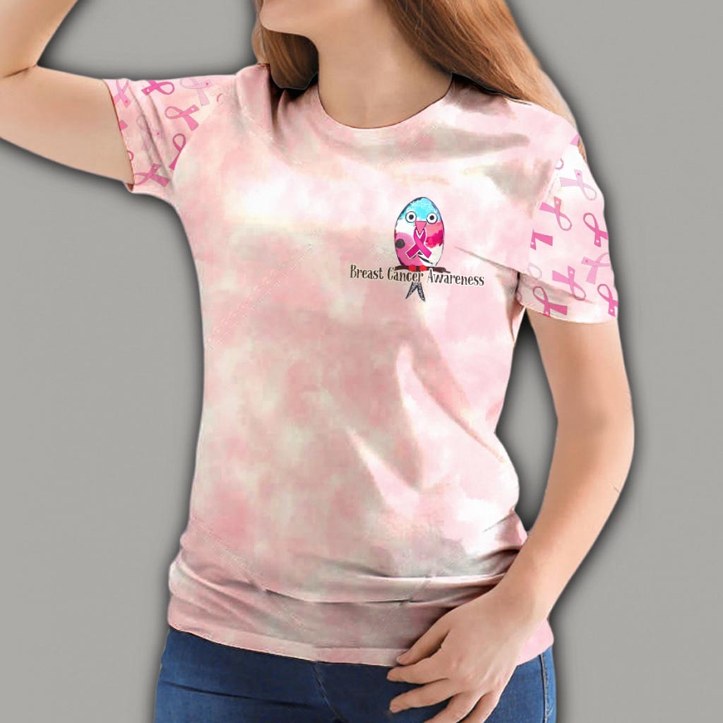 Niemand kämpft allein – T-Shirt und Hoodie zur Sensibilisierung für Brustkrebs