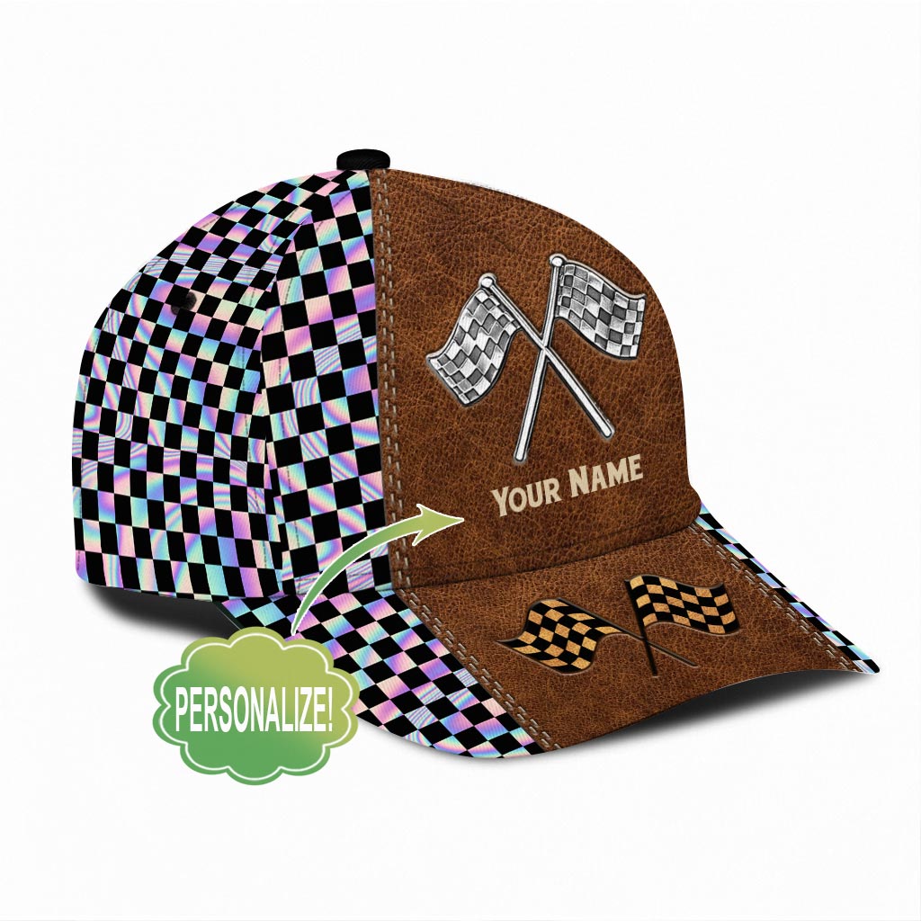 Personalisierte klassische Kappe mit Rennhologramm
