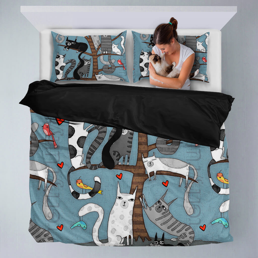 Katzenbaum - Katzenbett-Set