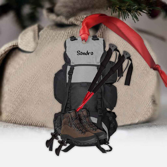 Wanderfreund - Personalisierter Weihnachtsschmuck (beidseitig bedruckt)