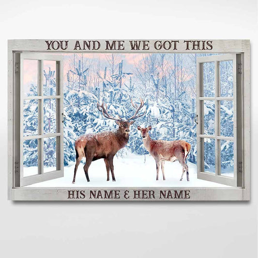 Du und ich, wir schaffen das – Personalisiertes Jagdposter