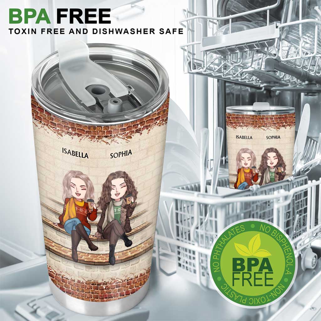 Wir sind nicht Zucker und Gewürze – personalisierter Weihnachtsbecher für die beste Freundin