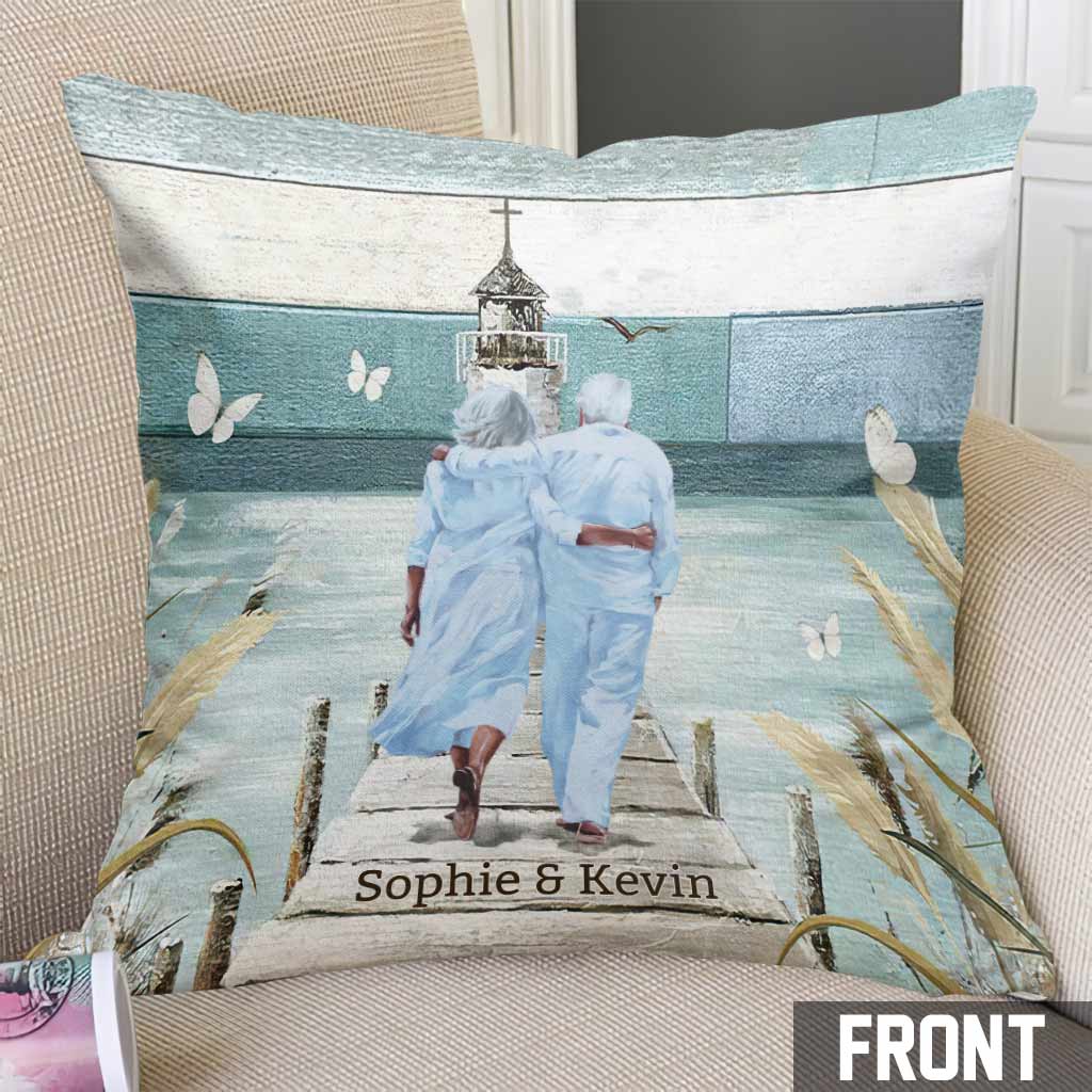 Ich liebe dich für immer und ewig – Personalisiertes Pärchenkissen