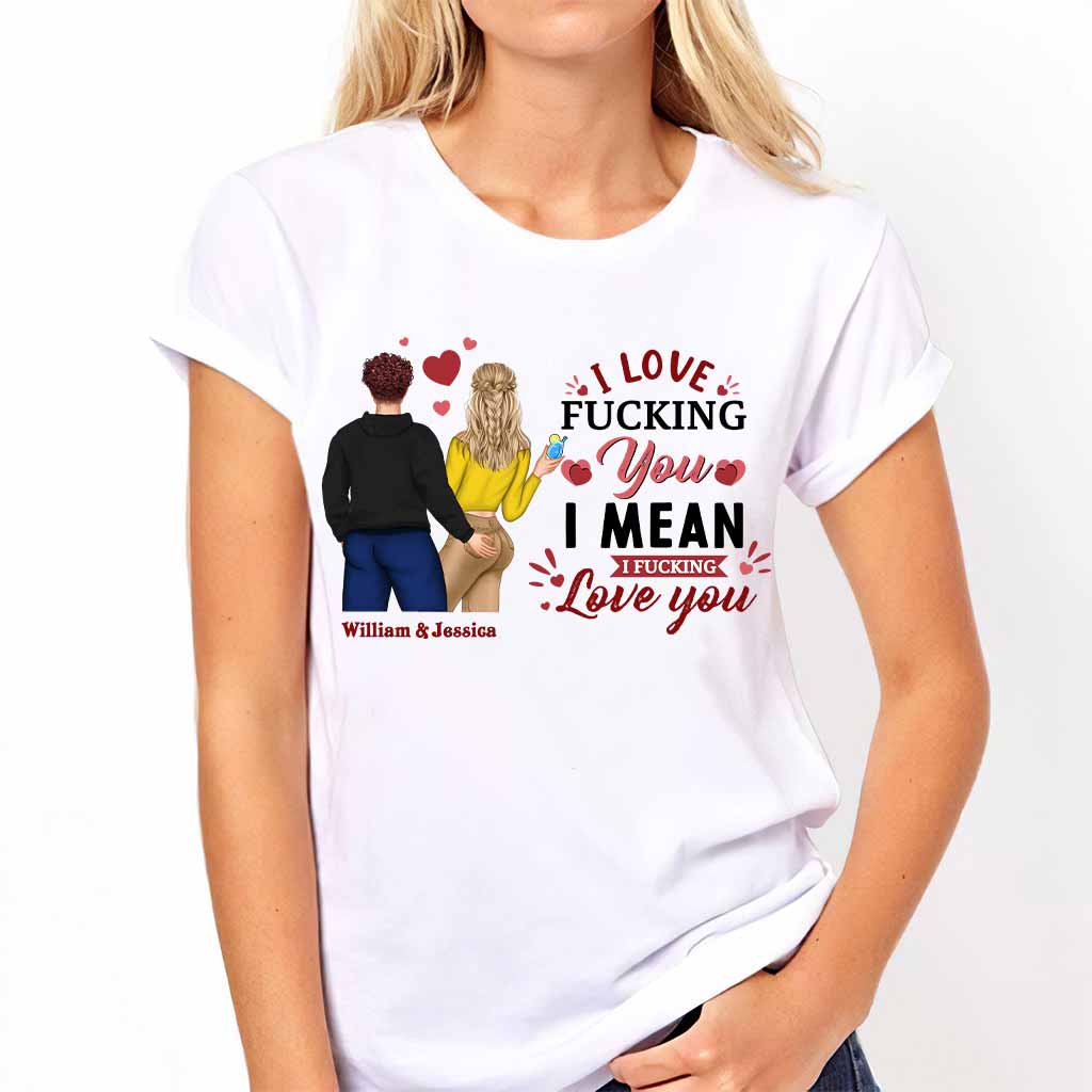 Ich liebe dich – Personalisiertes Partner-T-Shirt und Hoodie