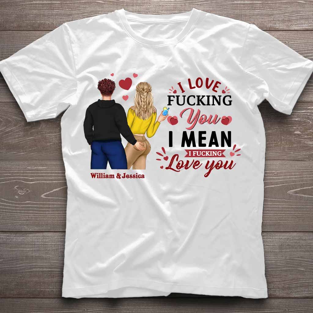 Ich liebe dich – Personalisiertes Partner-T-Shirt und Hoodie