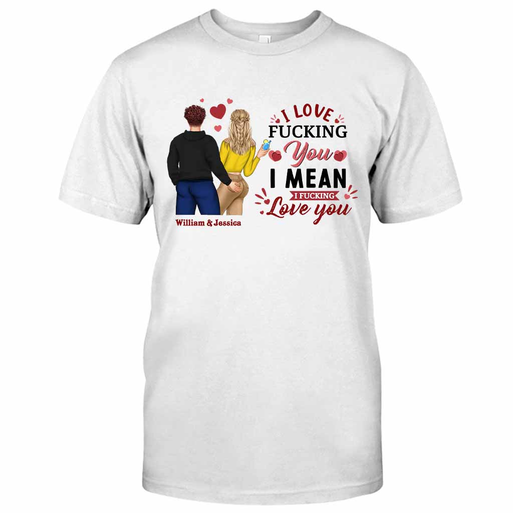 Ich liebe dich – Personalisiertes Partner-T-Shirt und Hoodie