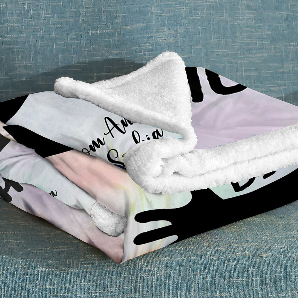 Ganz dicke Umarmung – personalisierte Beste-Freundin-Decke