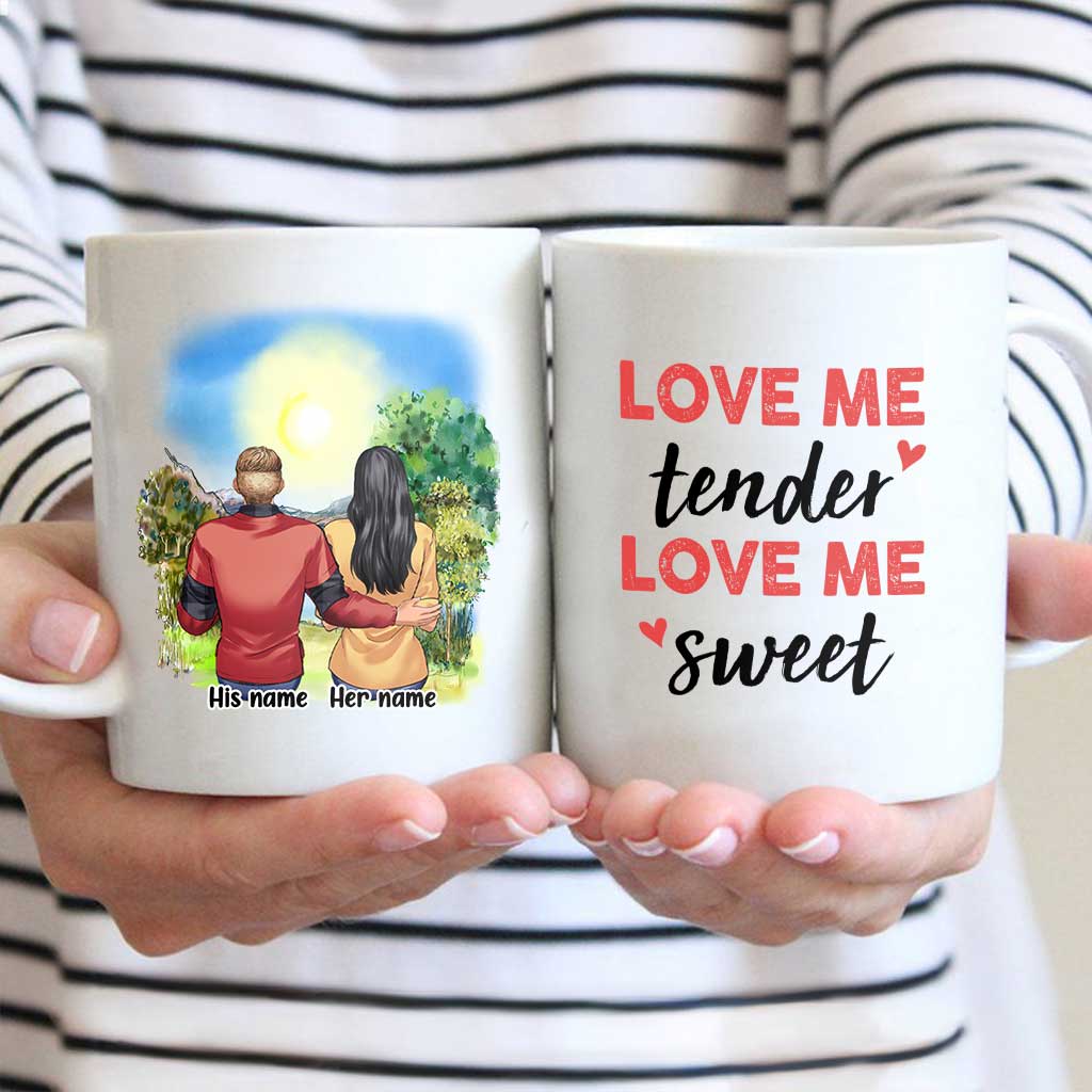 You Make Me A Better Person - Personalized Couple Mug