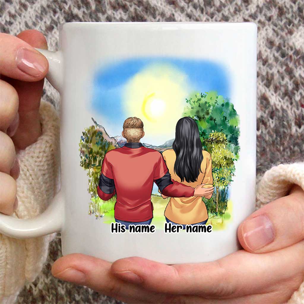 You Make Me A Better Person - Personalized Couple Mug