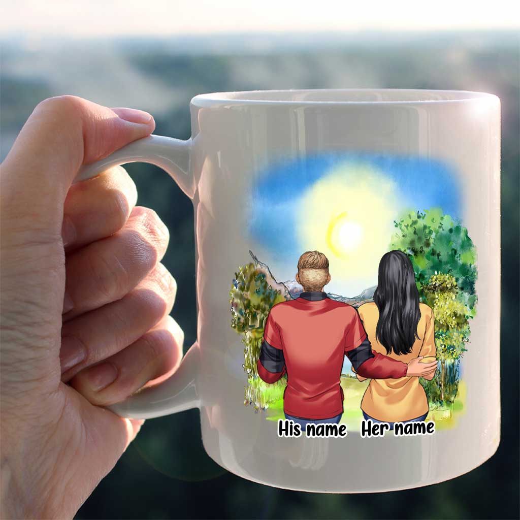 You Make Me A Better Person - Personalized Couple Mug