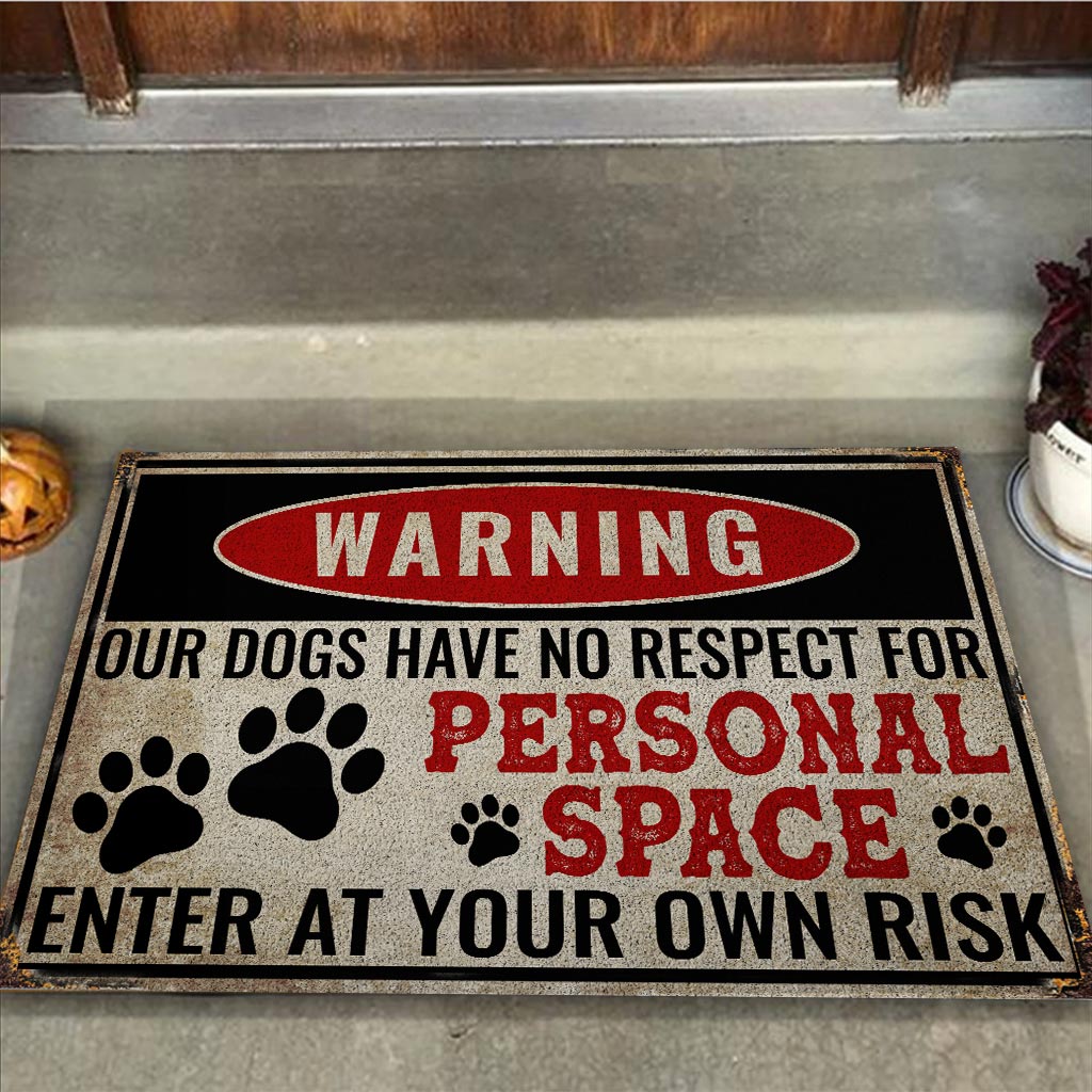Warnung – Hunde-Fußmatte