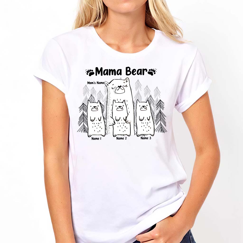 Mama Bear - Personalized Mother's day Mother T-shirt And Hoodie
