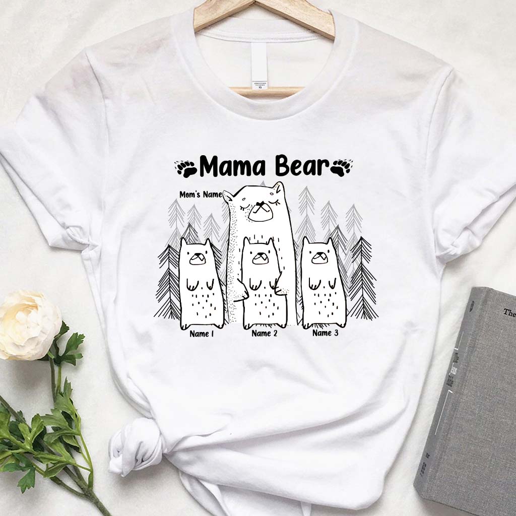 Mama Bear - Personalized Mother's day Mother T-shirt And Hoodie