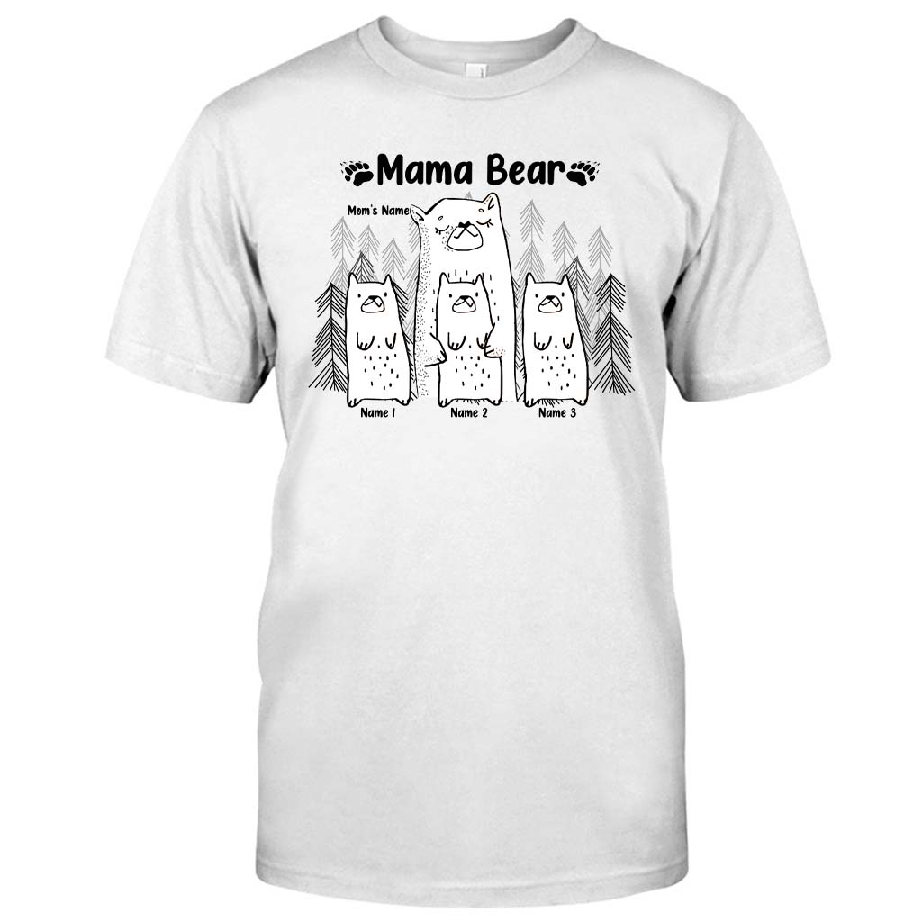 Mama Bear - Personalized Mother's day Mother T-shirt And Hoodie