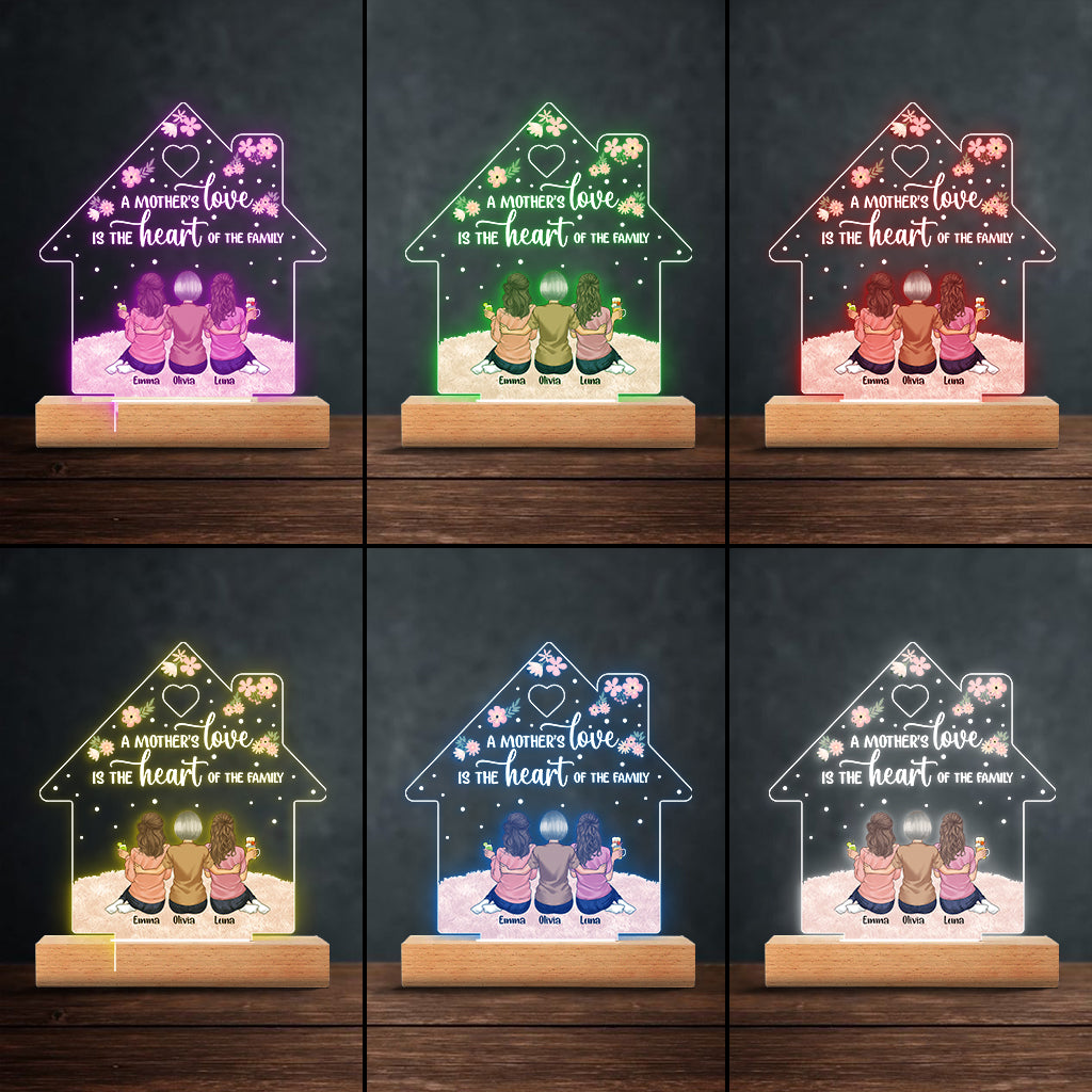 Die Liebe einer Mutter – Personalisierte, mutterförmige Leuchtplatte zum Muttertag