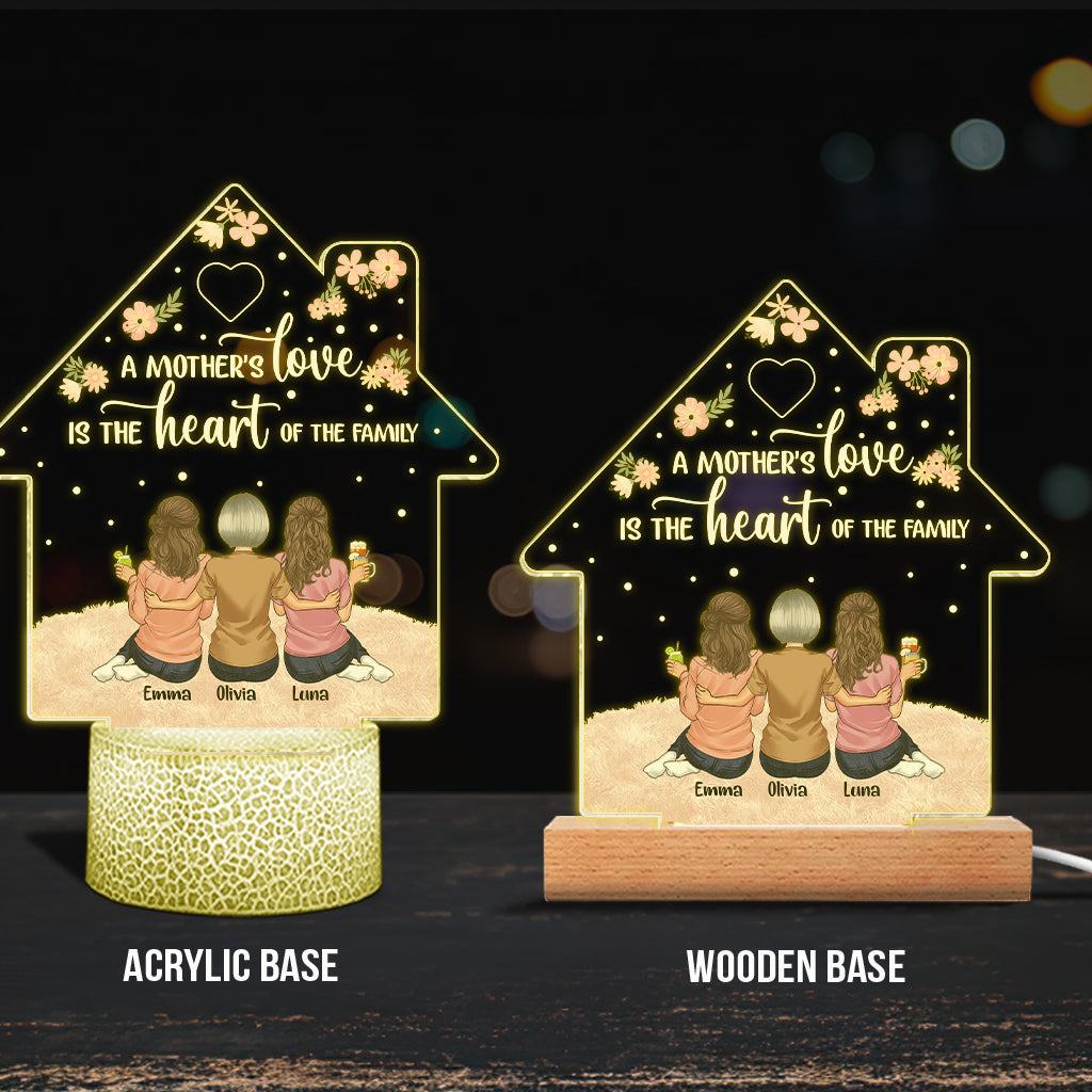 Die Liebe einer Mutter – Personalisierte, mutterförmige Leuchtplatte zum Muttertag
