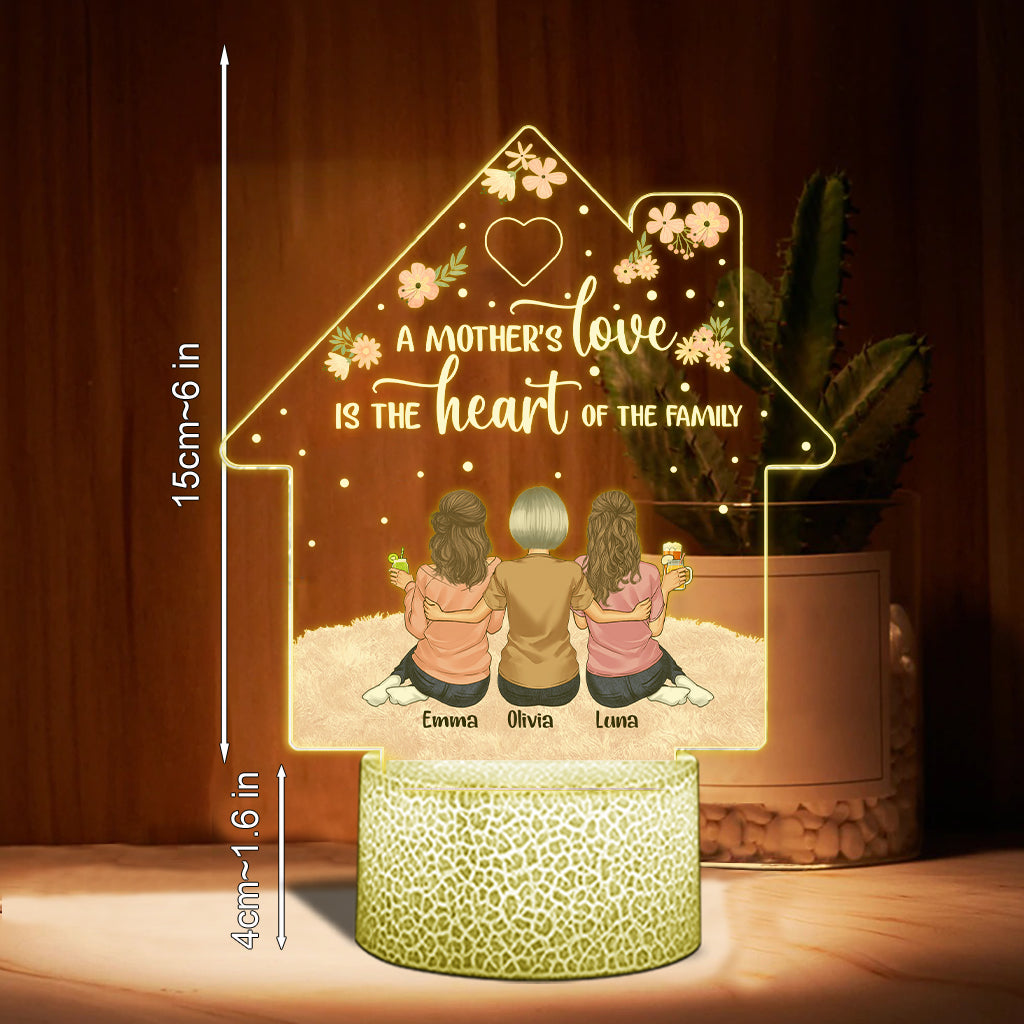 Die Liebe einer Mutter – Personalisierte, mutterförmige Leuchtplatte zum Muttertag