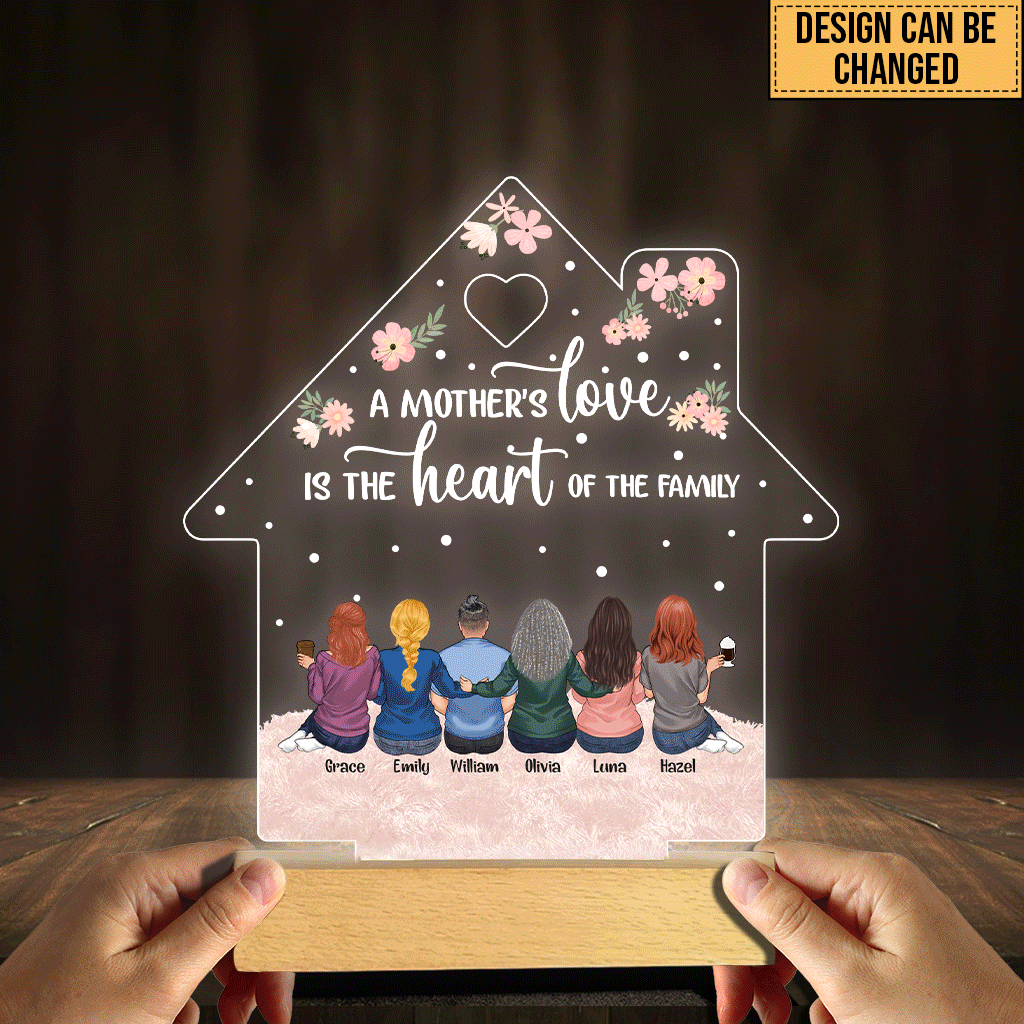 Die Liebe einer Mutter – Personalisierte, mutterförmige Leuchtplatte zum Muttertag