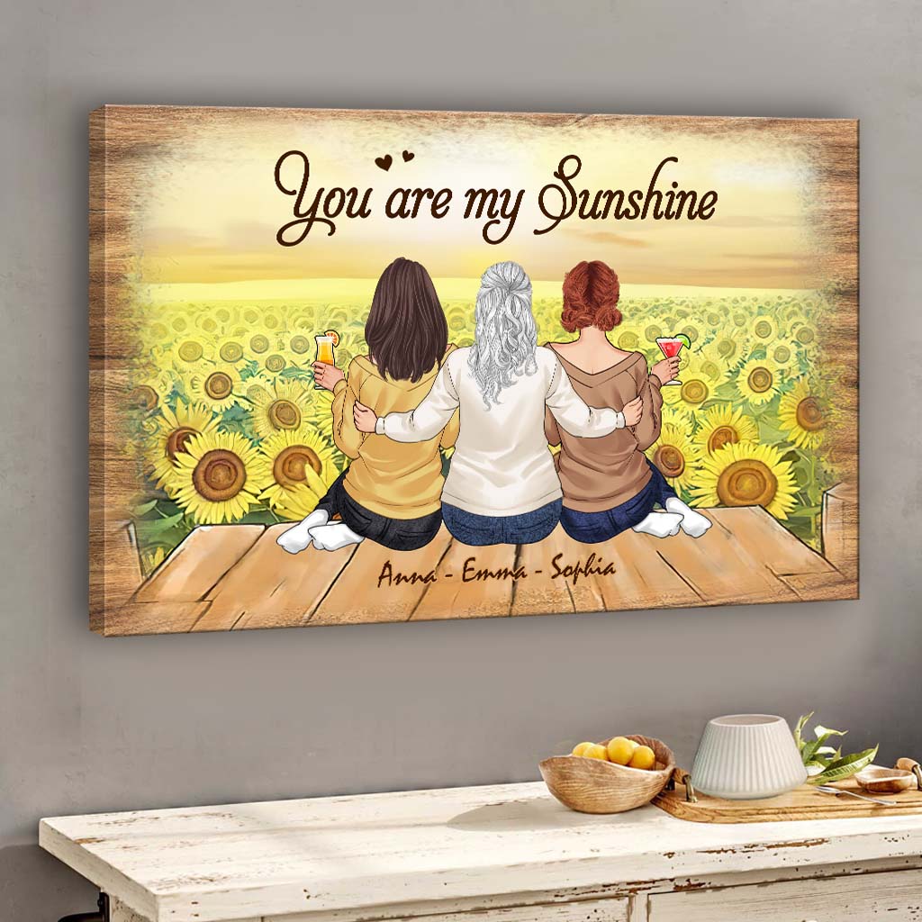 Du bist mein Sonnenschein – Personalisierte Leinwand und Poster zum Muttertag