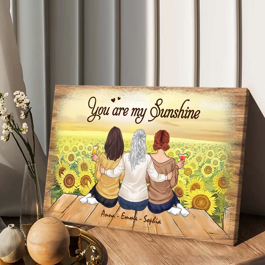 Du bist mein Sonnenschein – Personalisierte Leinwand und Poster zum Muttertag