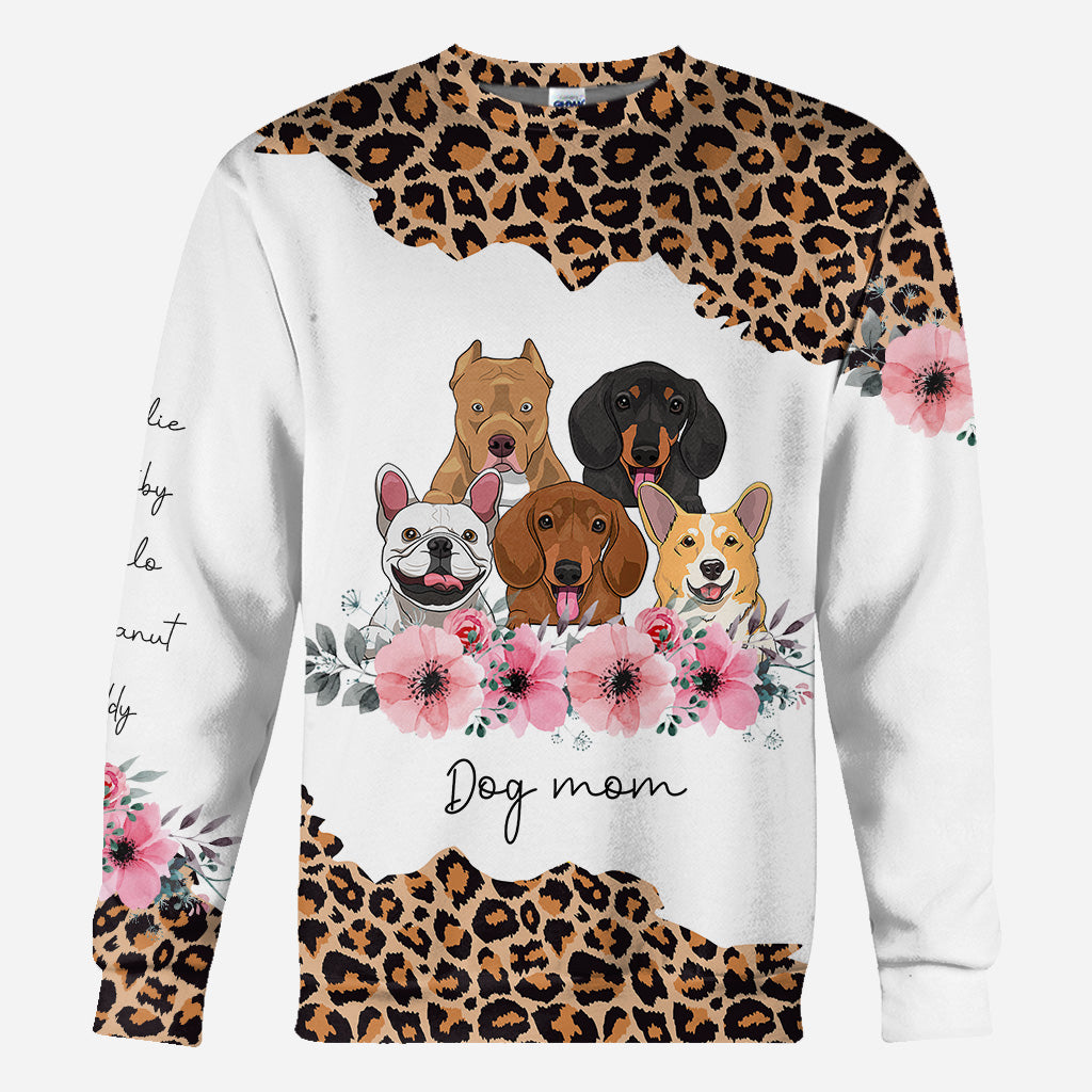 Dog Mom - Personalized Mother's Day Dog All Over T-shirt and Hoodie