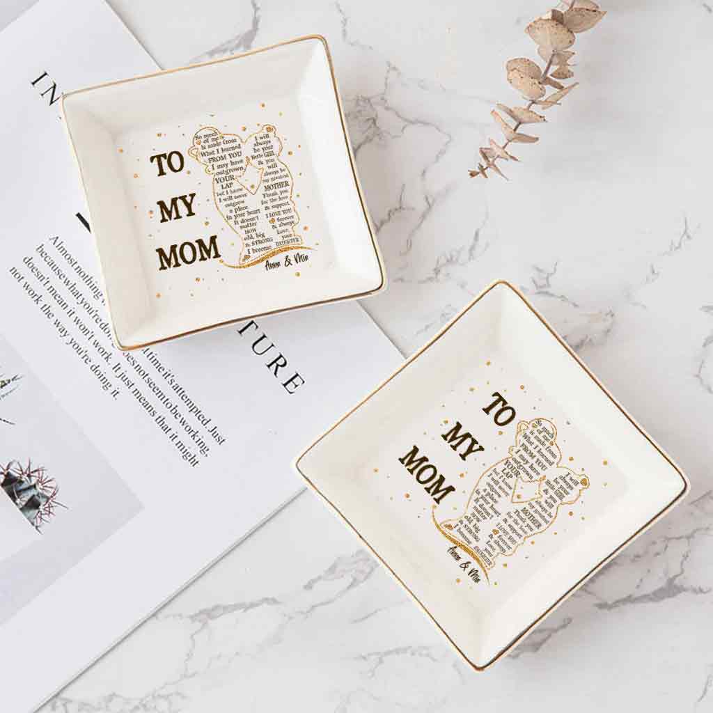 To My Mom - Personalized Mother's Day Mother Jewelry Dish