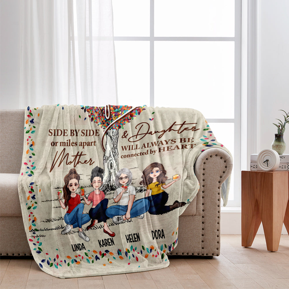 Mutter, wir lieben dich – personalisierte Mutterdecke