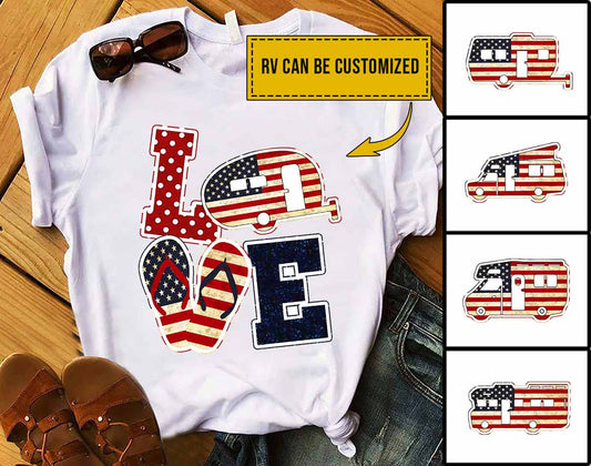 Personalisiertes T-Shirt und Hoodie zum Thema „Ich liebe Camping“