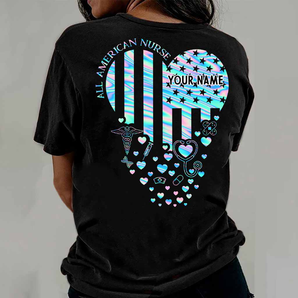 Stolze Krankenschwester – Personalisiertes T-Shirt und Hoodie zum Unabhängigkeitstag