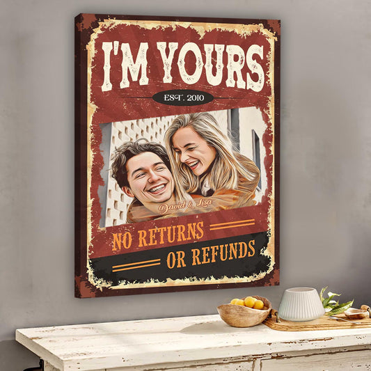 I'm Yours - Personalized Couple Canvas And Poster