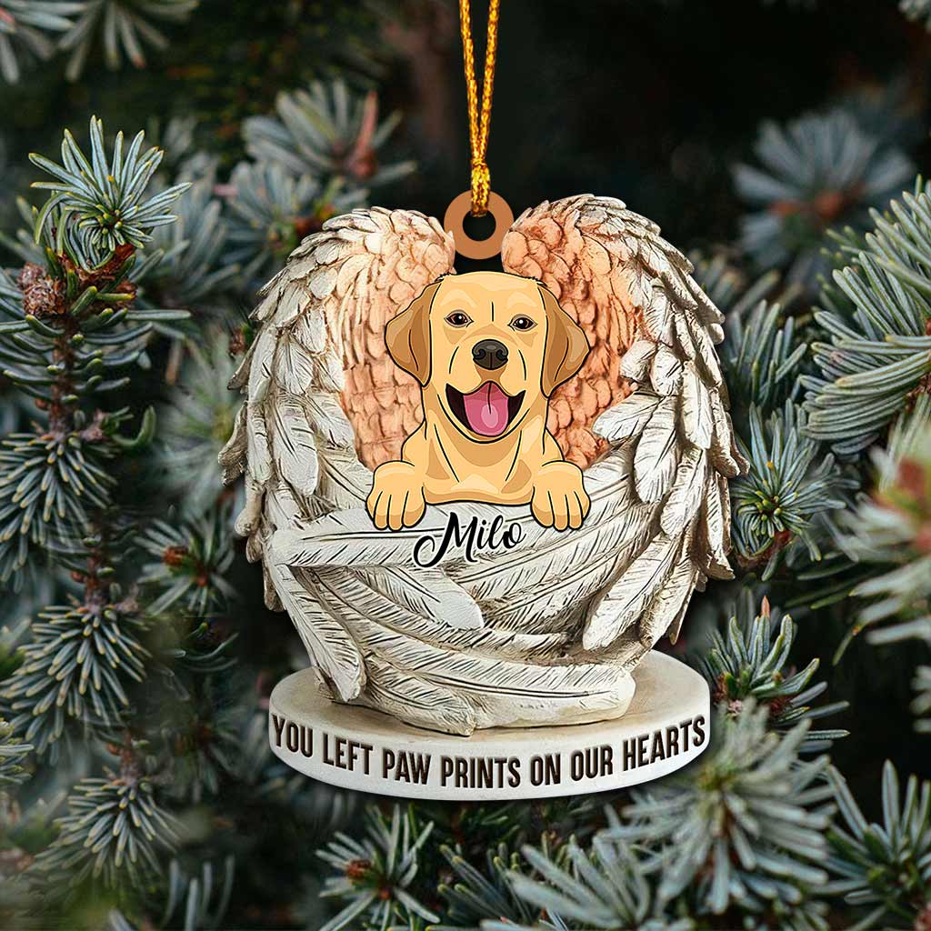 Angels Don't Always Have Wings - Personalized Dog Ornament (Printed On Both Sides)
