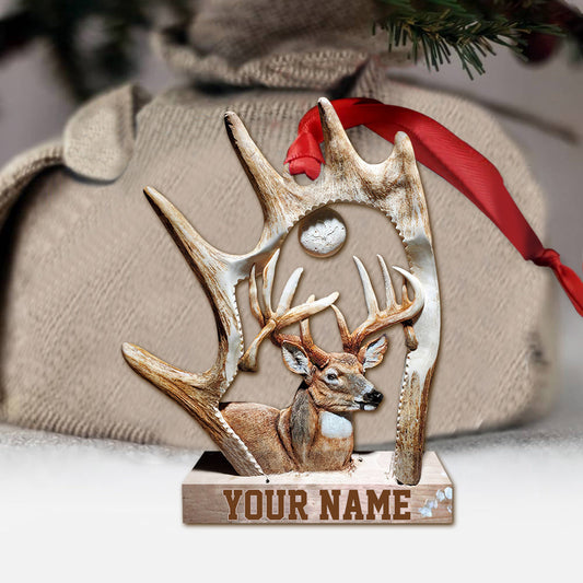 Liebesjagd – Personalisierter Weihnachtsschmuck (beidseitig bedruckt)