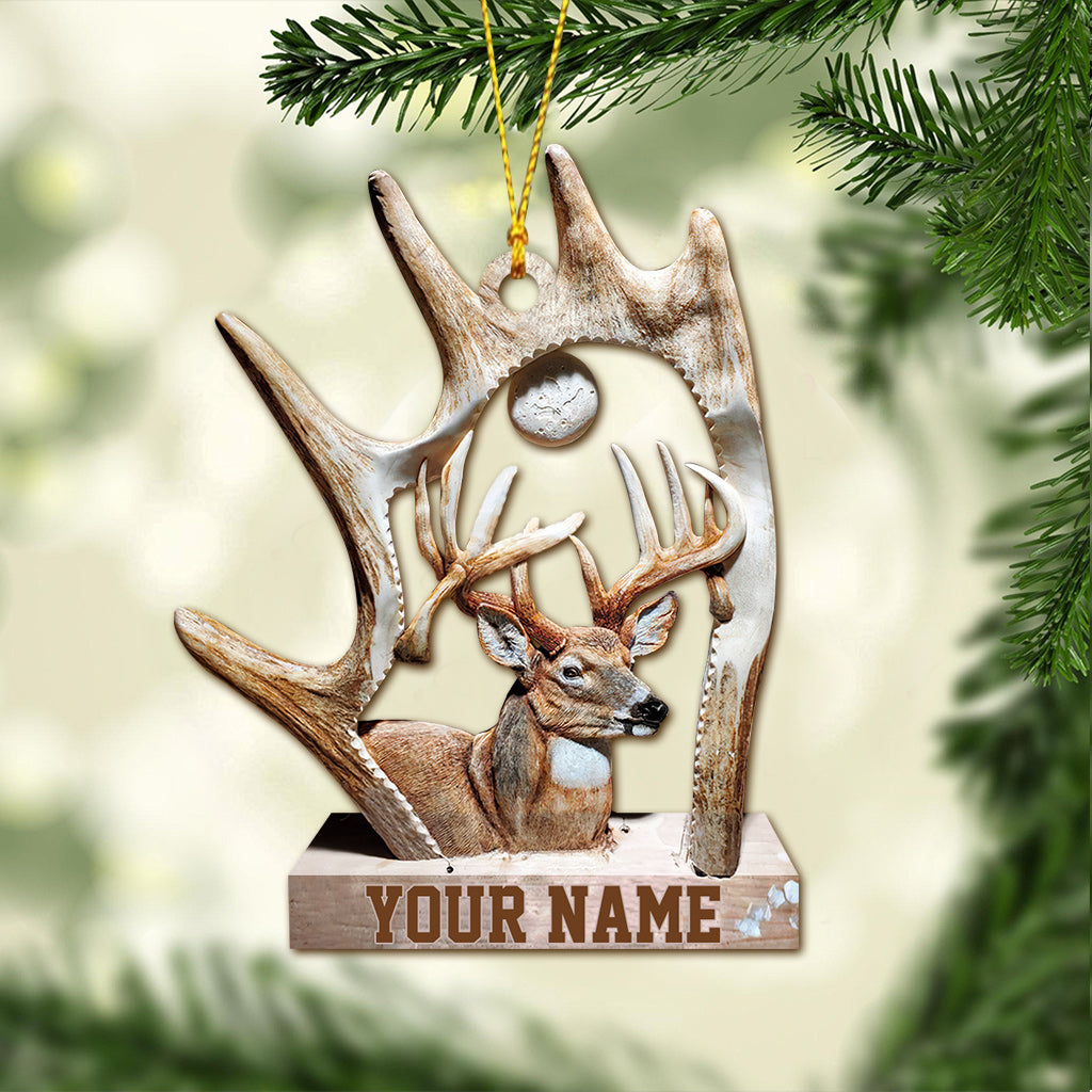 Liebesjagd – Personalisierter Weihnachtsschmuck (beidseitig bedruckt)
