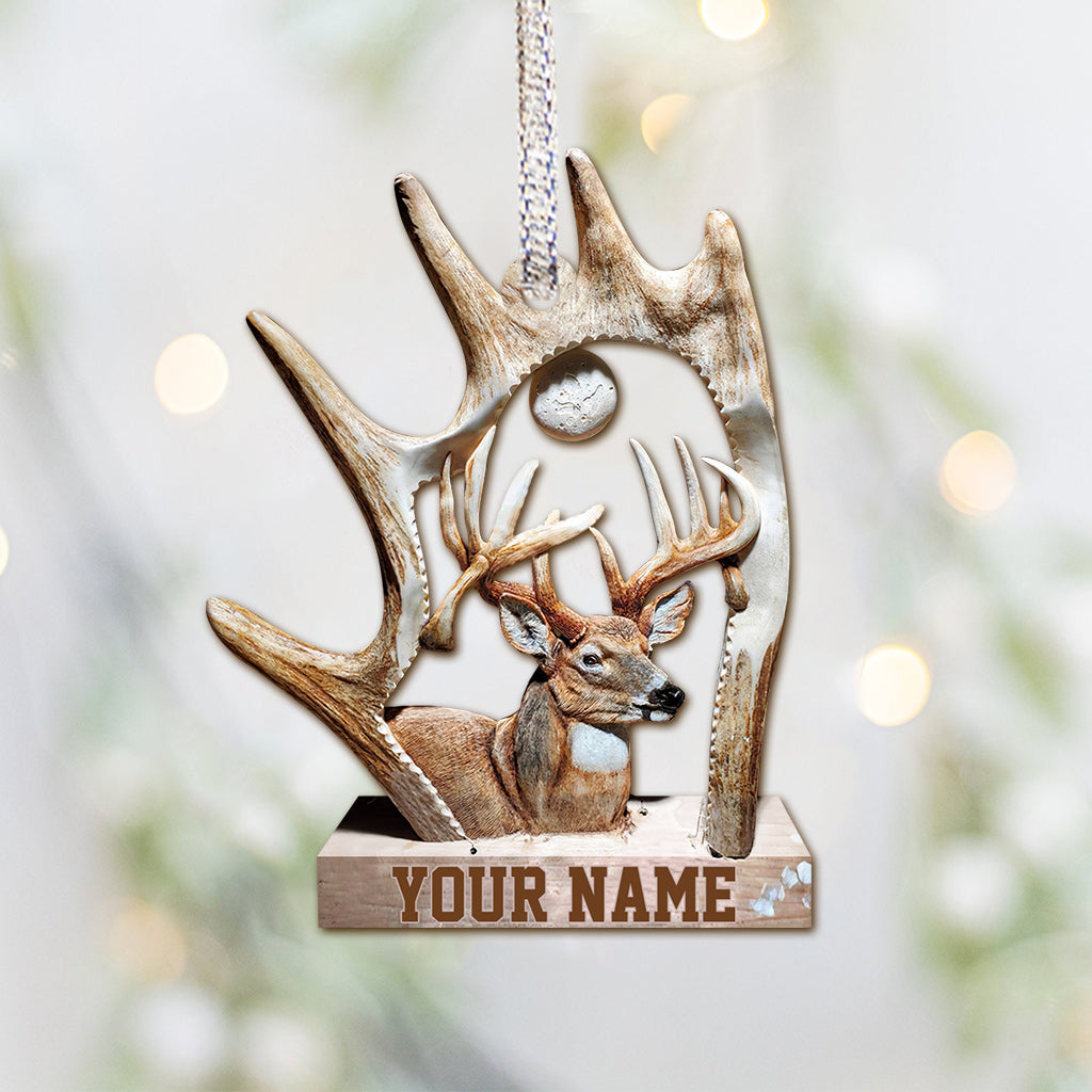 Liebesjagd – Personalisierter Weihnachtsschmuck (beidseitig bedruckt)