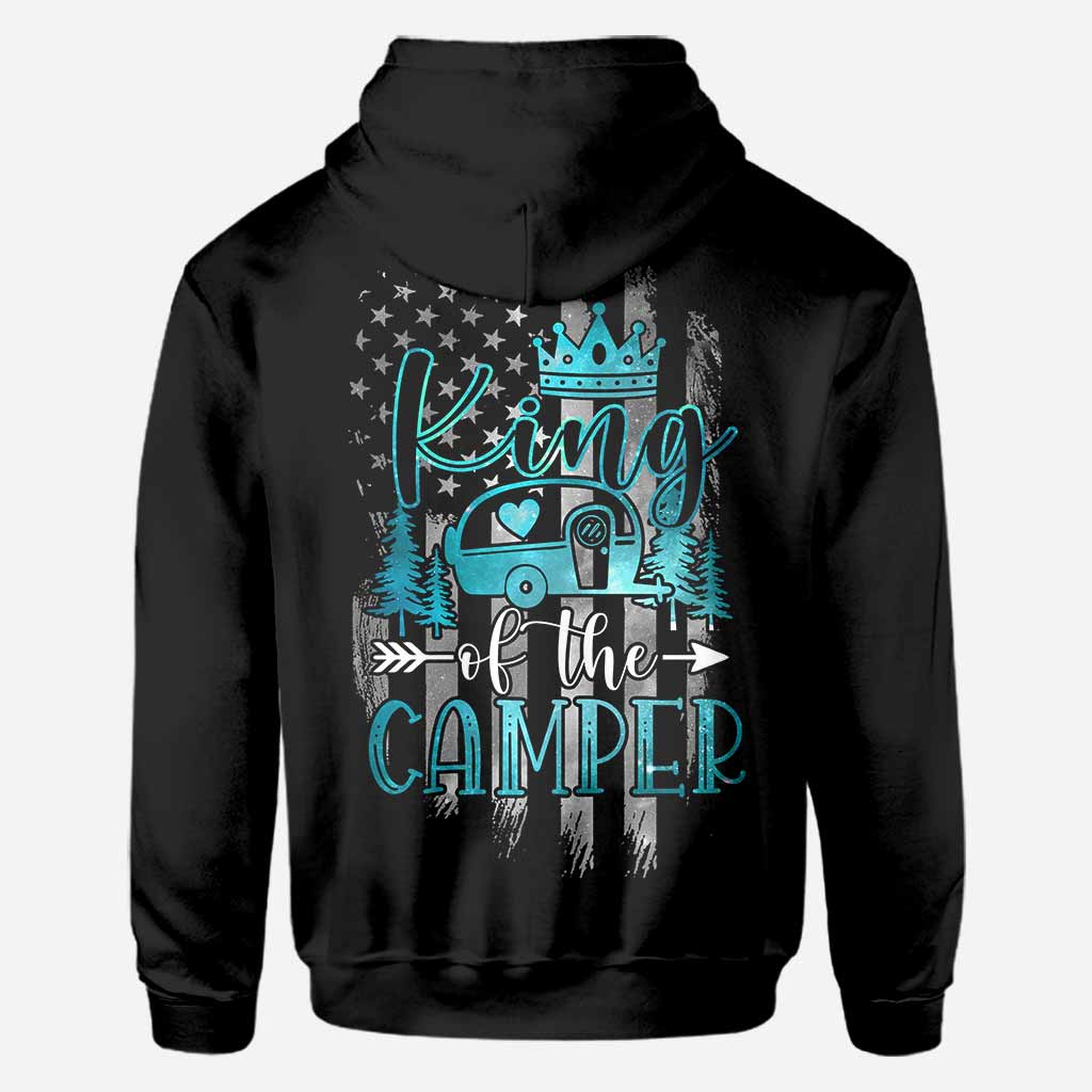 Camper King Camper Queen – Personalisiertes Camping-T-Shirt und Hoodie