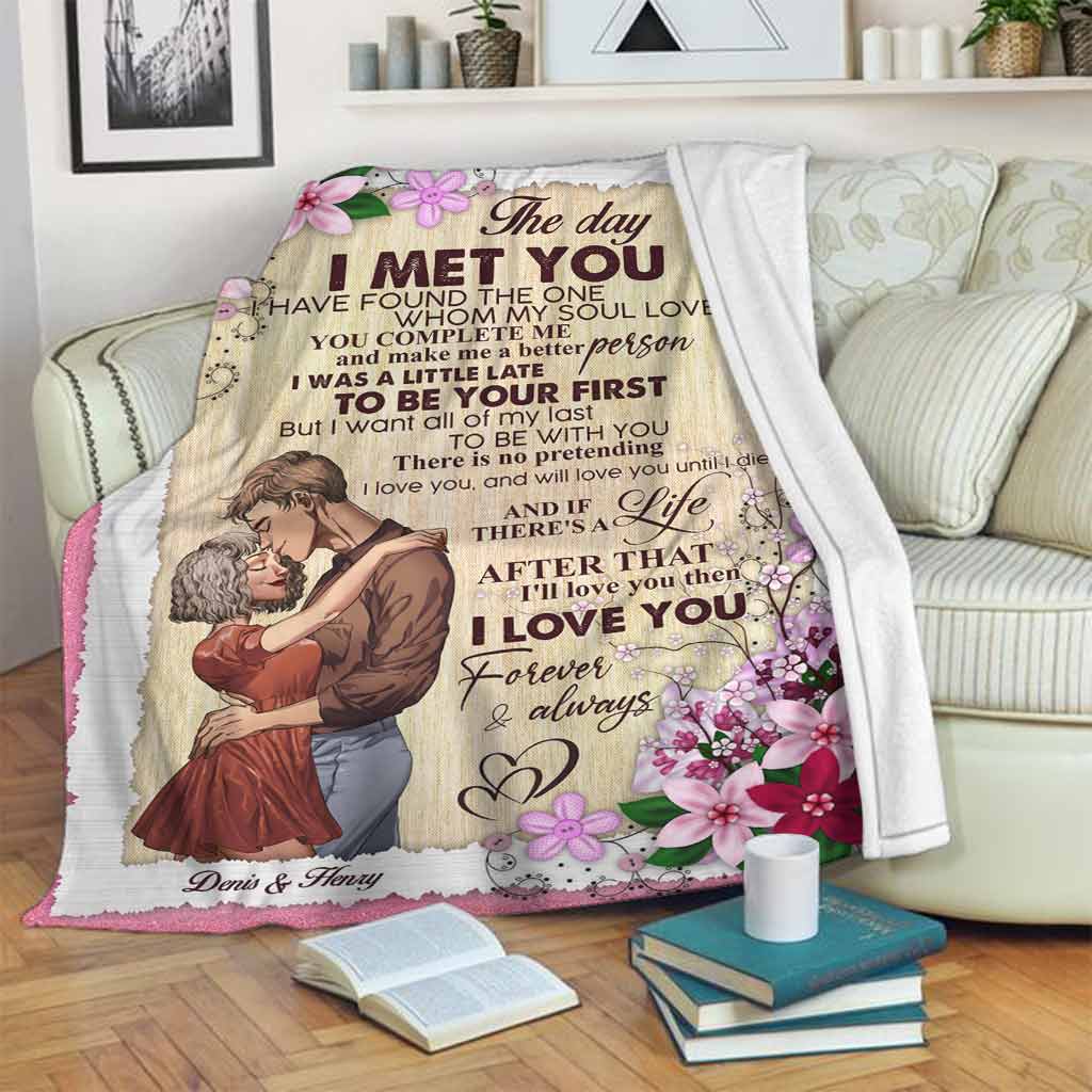 My Favorite Place in All the World - Personalized Couple Blanket