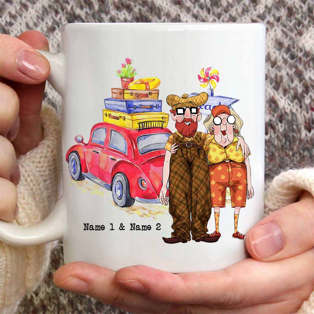 Love Is Hanging Out Together - Personalized Couple Mug