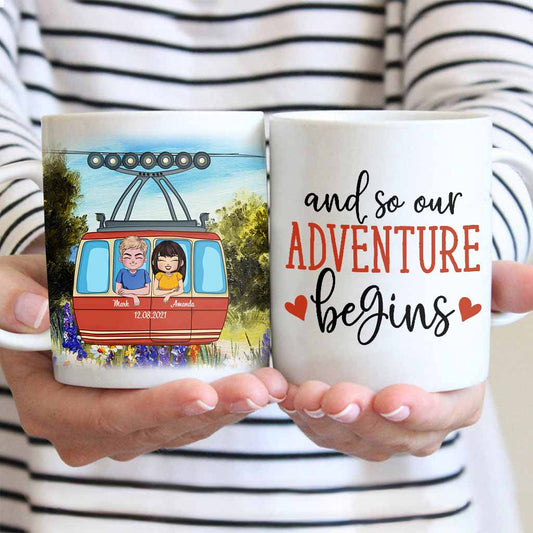 Du bist mein größtes Abenteuer – Personalisierte Tasse für Paare