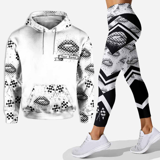 Rennstrecken-Flair – Personalisierter Renn-Hoodie und Leggings