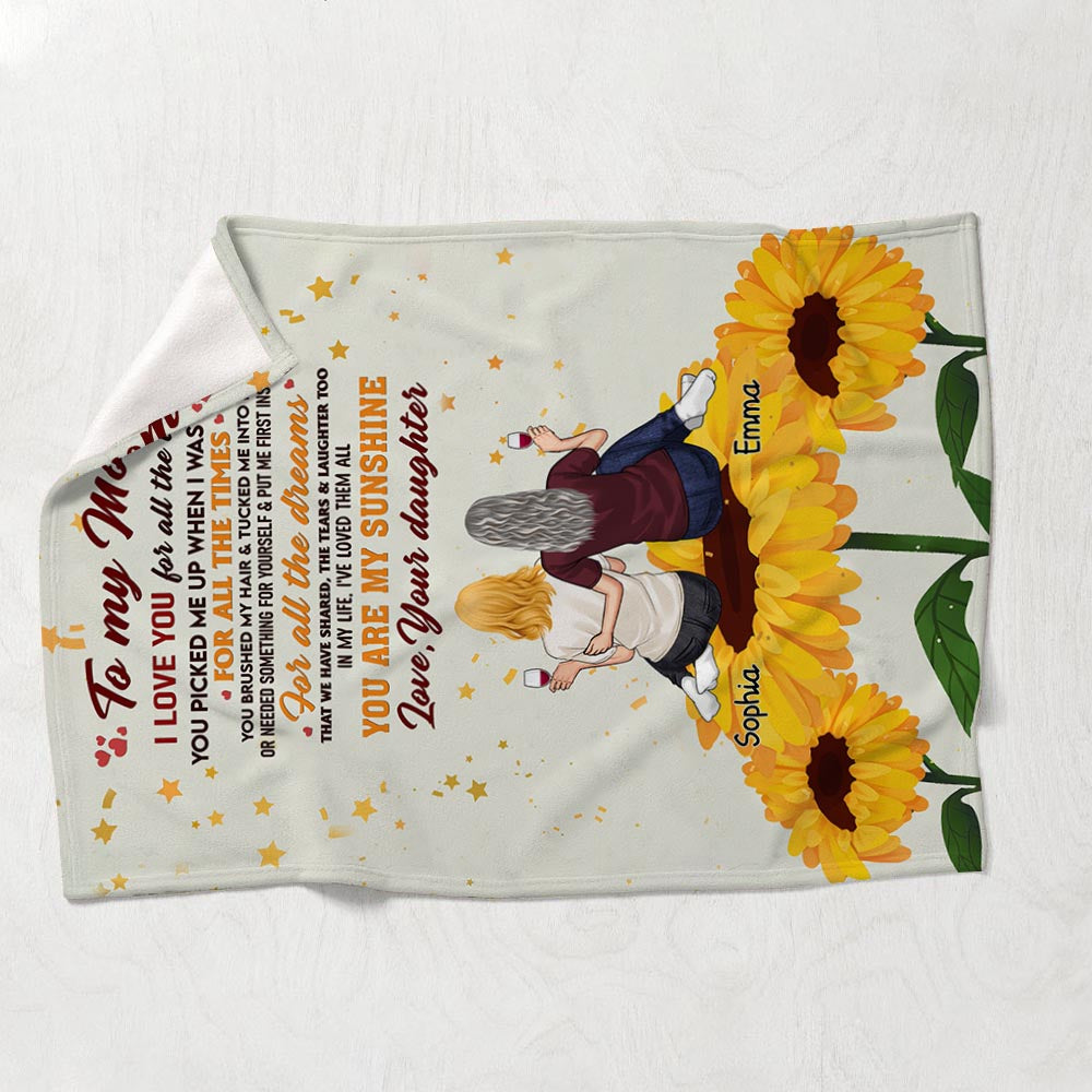 Du bist mein Sonnenschein – Personalisierte Muttertagsdecke
