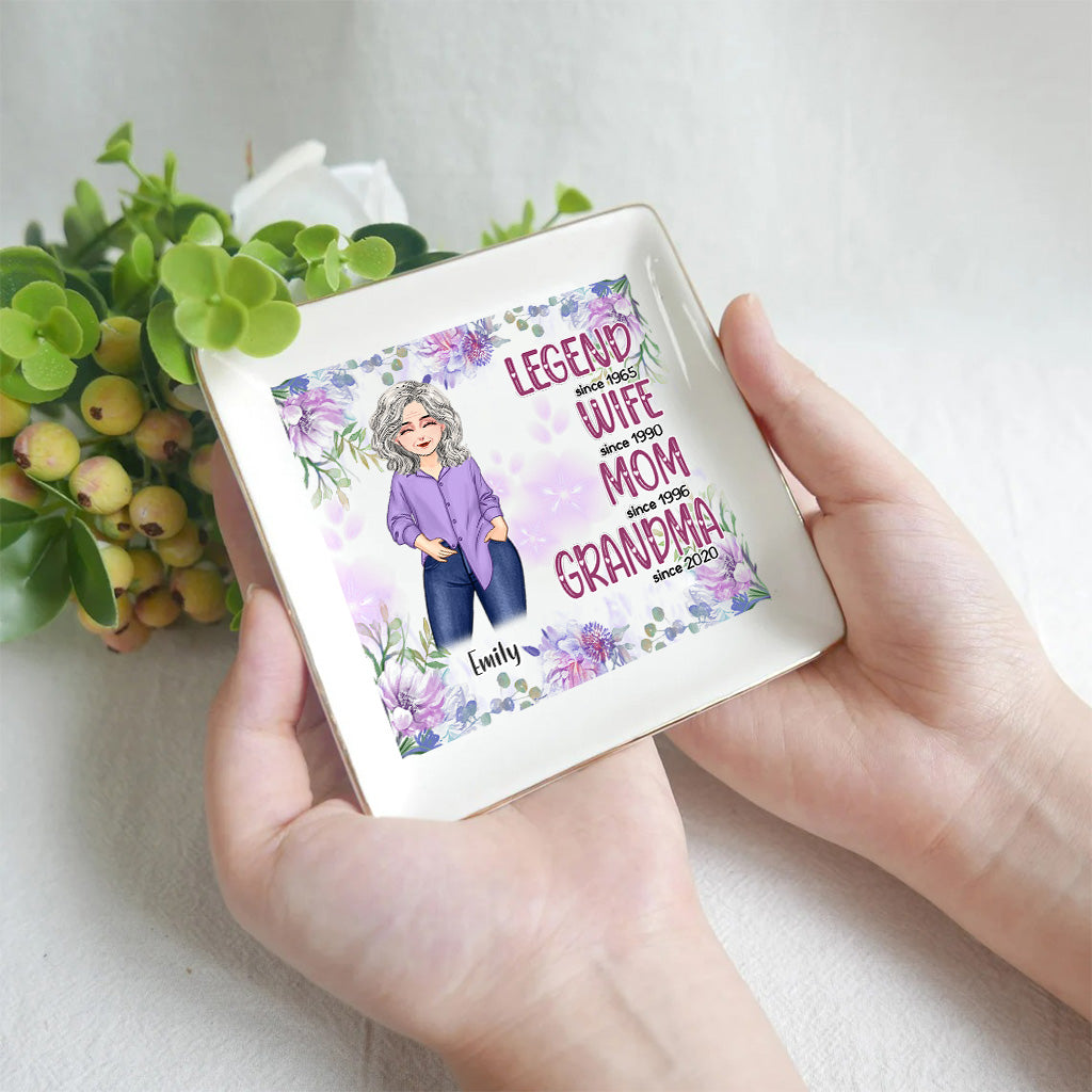 Legende Ehefrau Mama Oma – Personalisierte Schmuckschale zum Muttertag für Oma