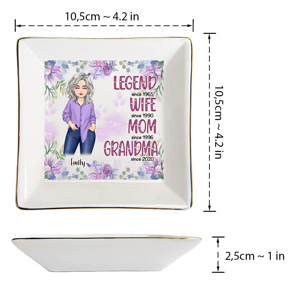 Legende Ehefrau Mama Oma – Personalisierte Schmuckschale zum Muttertag für Oma