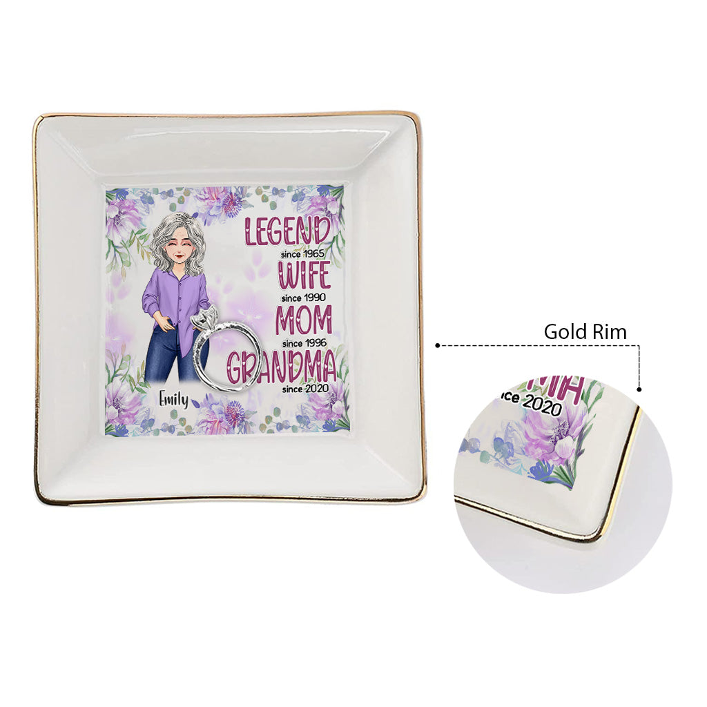 Legende Ehefrau Mama Oma – Personalisierte Schmuckschale zum Muttertag für Oma