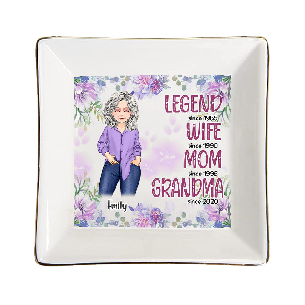 Legende Ehefrau Mama Oma – Personalisierte Schmuckschale zum Muttertag für Oma