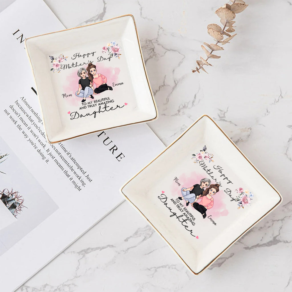 Für meine wunderschöne und wirklich fantastische Tochter – personalisierte Schmuckschale zum Muttertag
