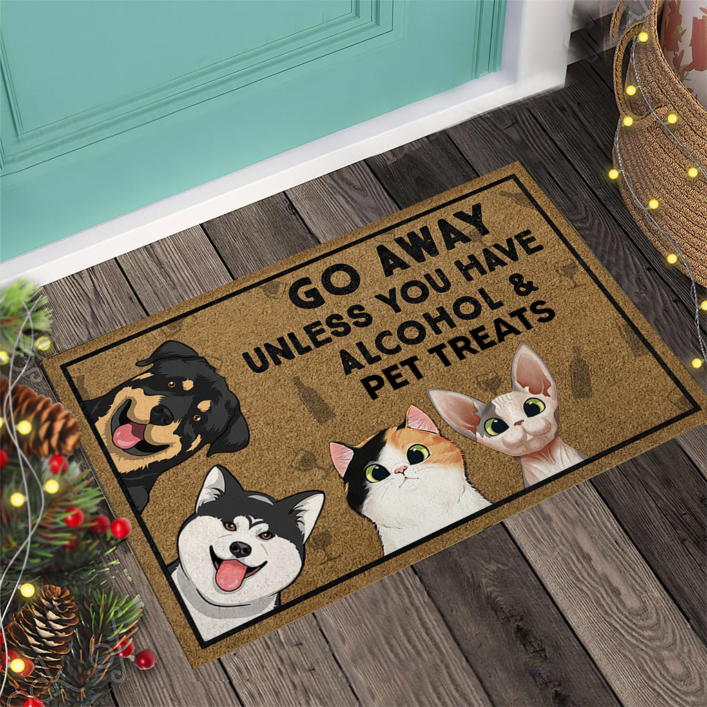 Go Away Unless You Have - Personalized Dog Doormat