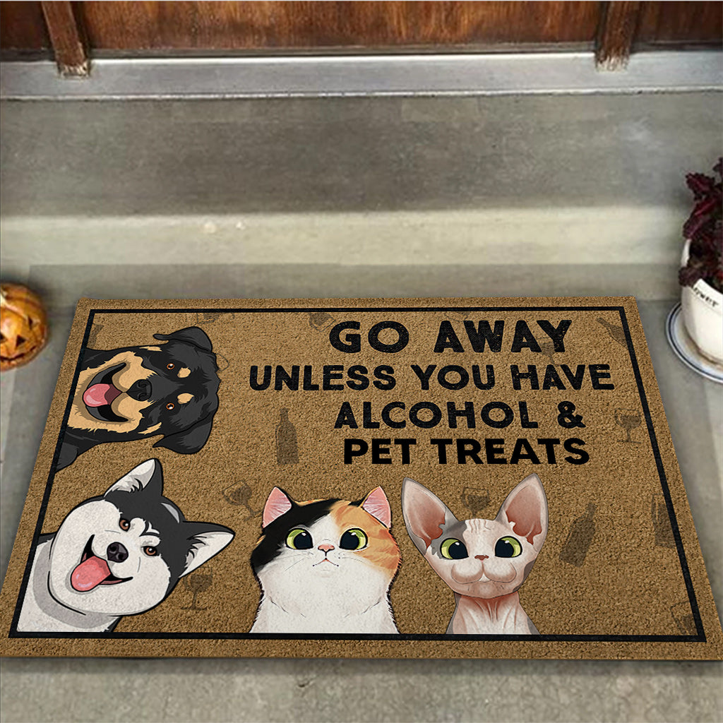 Go Away Unless You Have - Personalized Dog Doormat