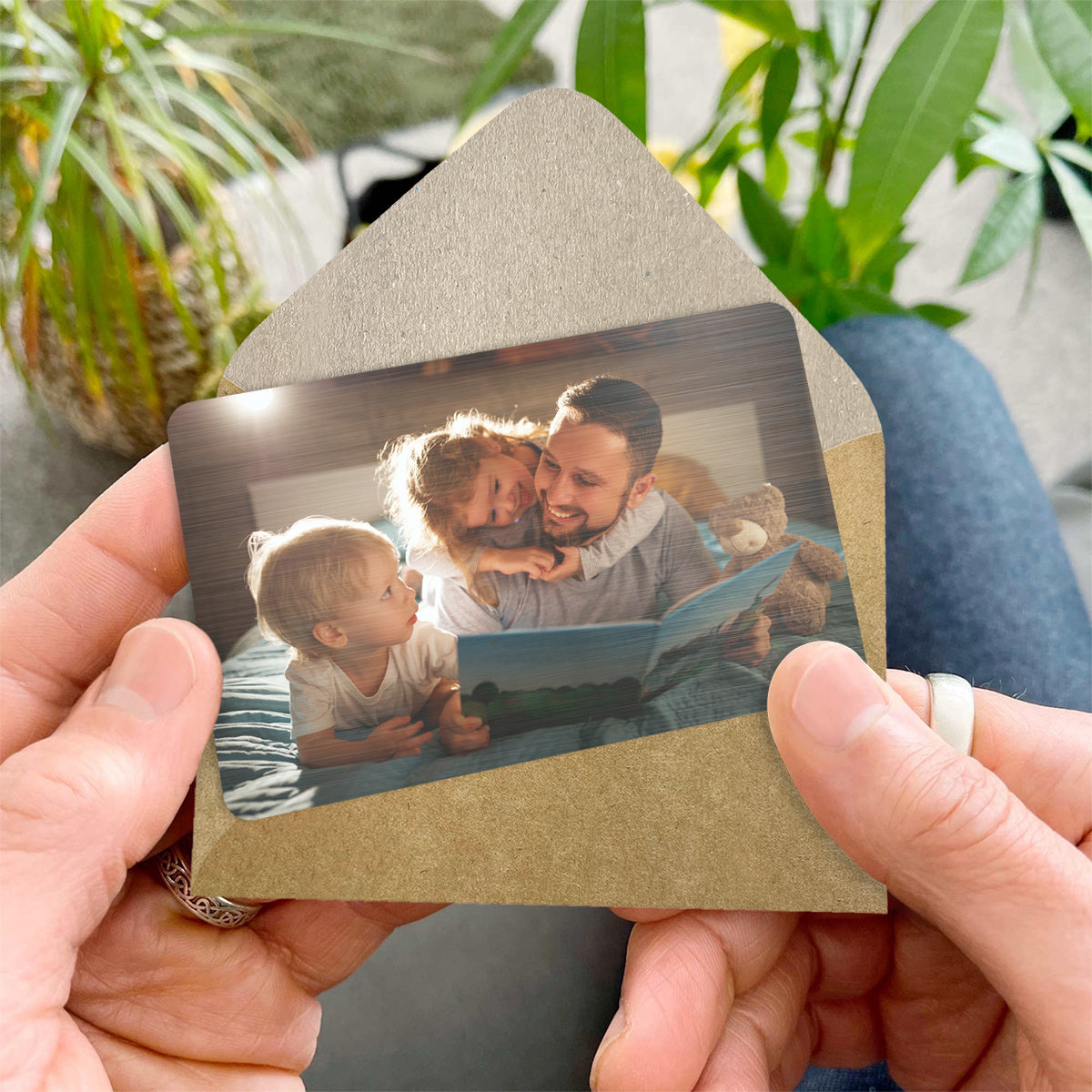 Der erste Held eines Sohnes, die erste Liebe einer Tochter – Personalisierte Einsteckkarte für die Brieftasche des Vaters