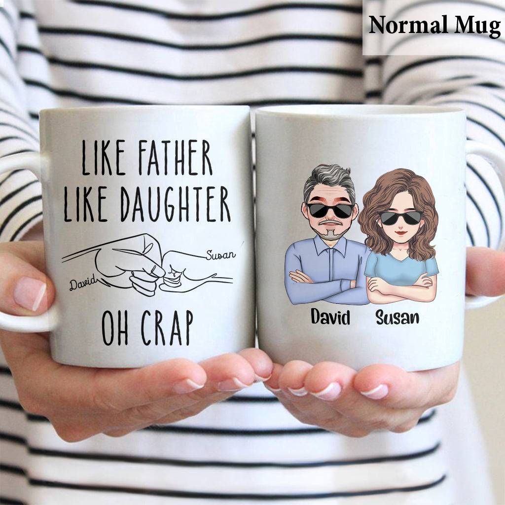 Wie der Vater, so die Tochter – Personalisierte Vatertasse